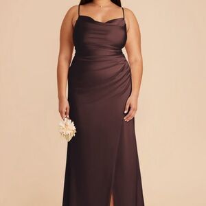 Elegant Brown Evening Gown